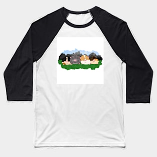 Cute Guinea Pigs Baseball T-Shirt